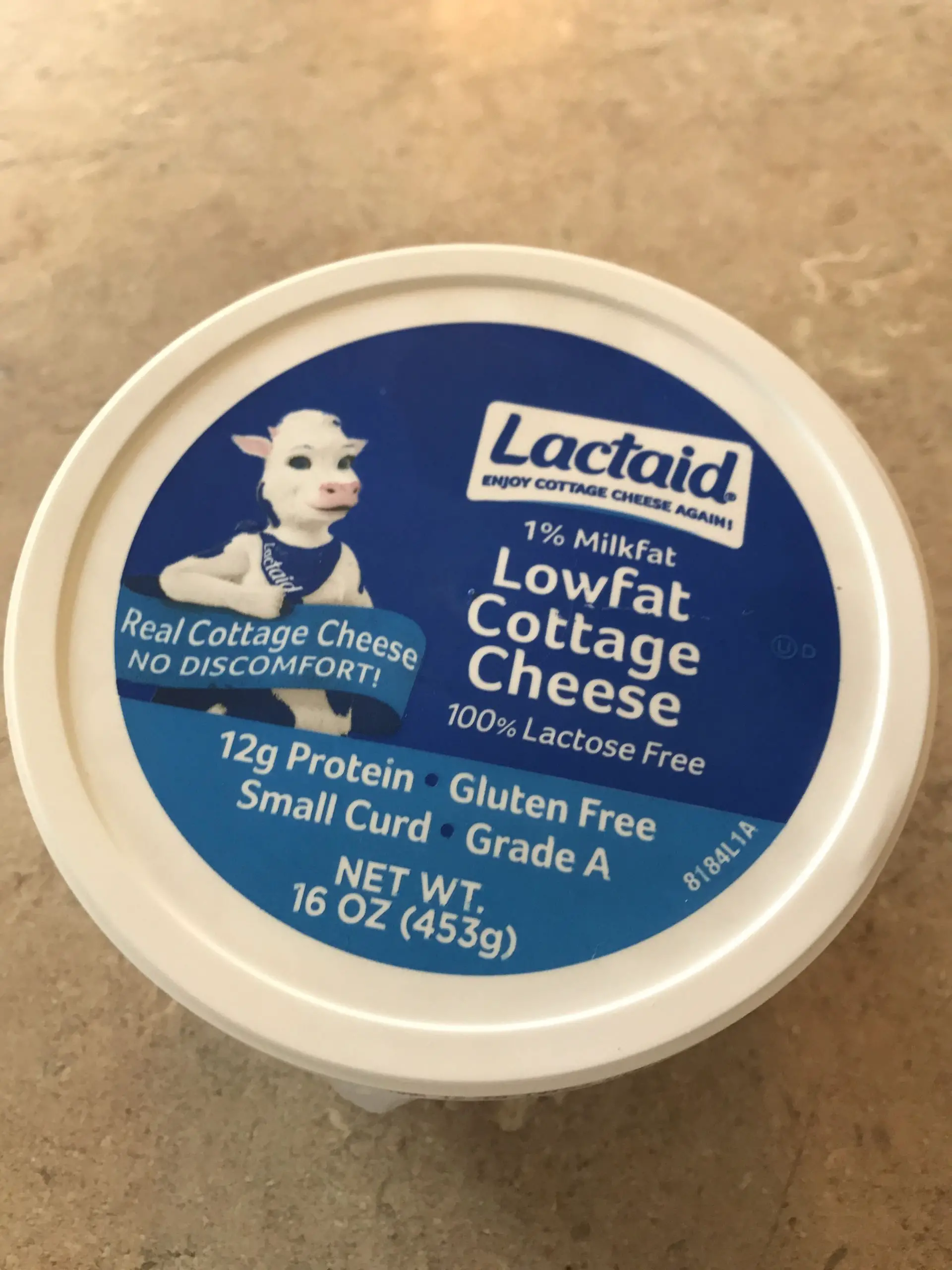 Lactose free cottage cheese