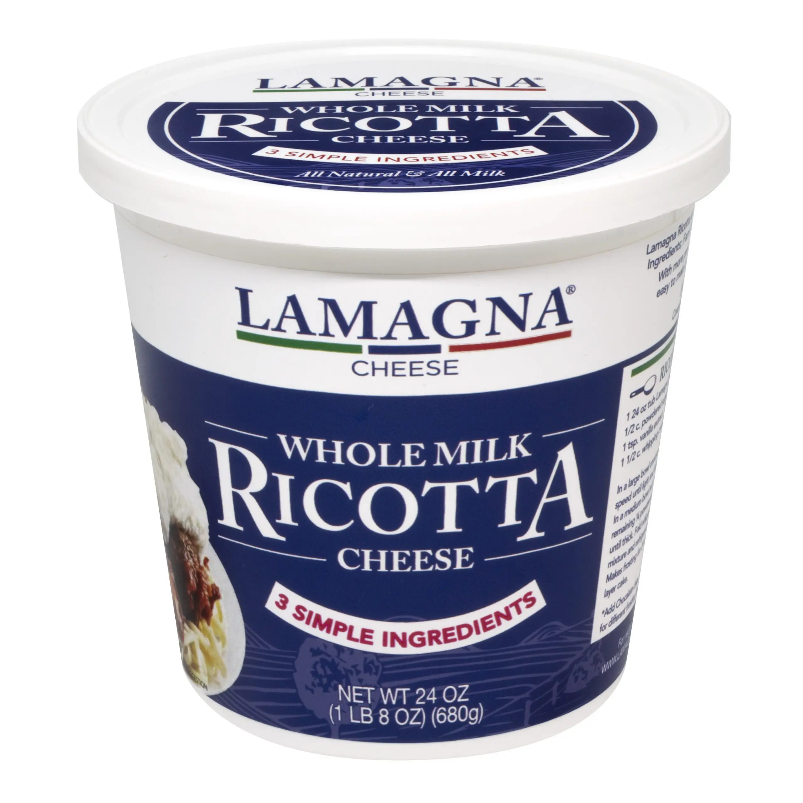 Lamagna Whole Milk Ricotta Cheese 24 oz.