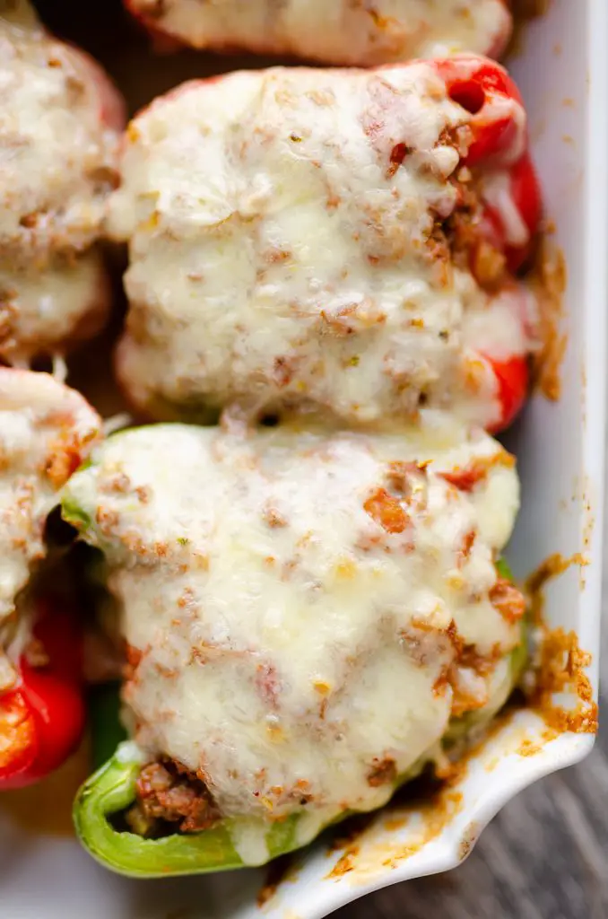 Low Carb Southwest Stuffed Peppers