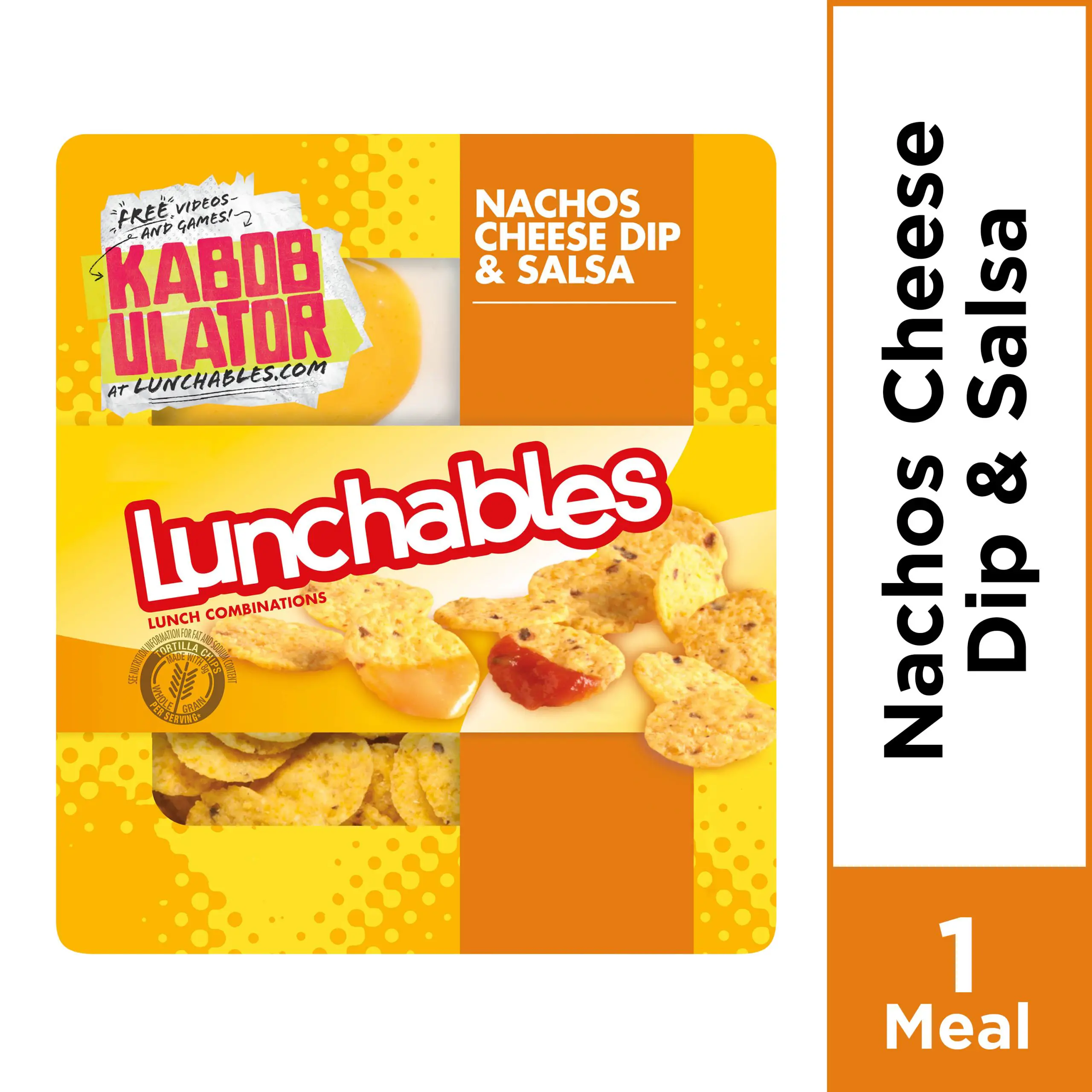 Lunchables Lunch Combinations Nacho Cheese Dip &  Salsa, 4 ...