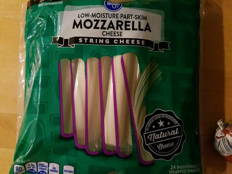 Mozzarella String Cheese Nutrition Information