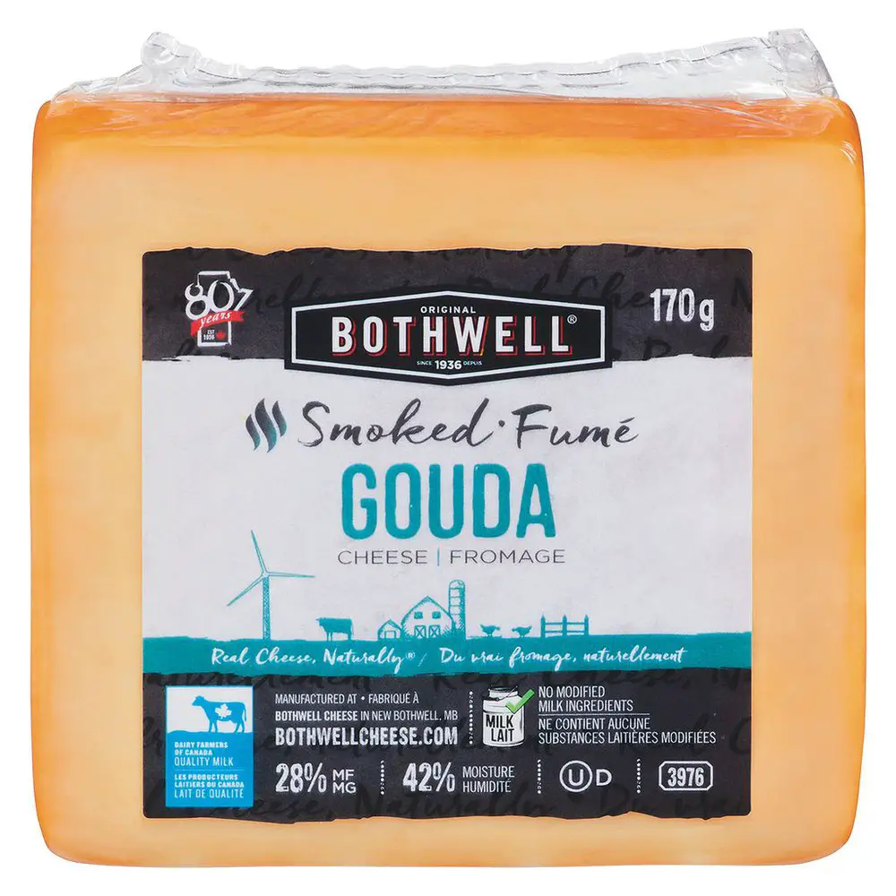 Naturally Smoked Gouda Cheese 28% MF Bothwell 170 g delivery ...
