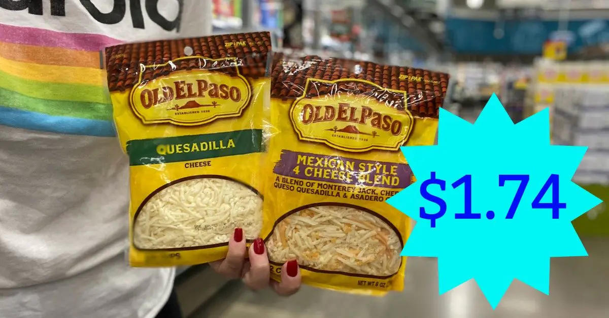 Old El Paso Shredded Cheese as low as $1.74 with Kroger ...