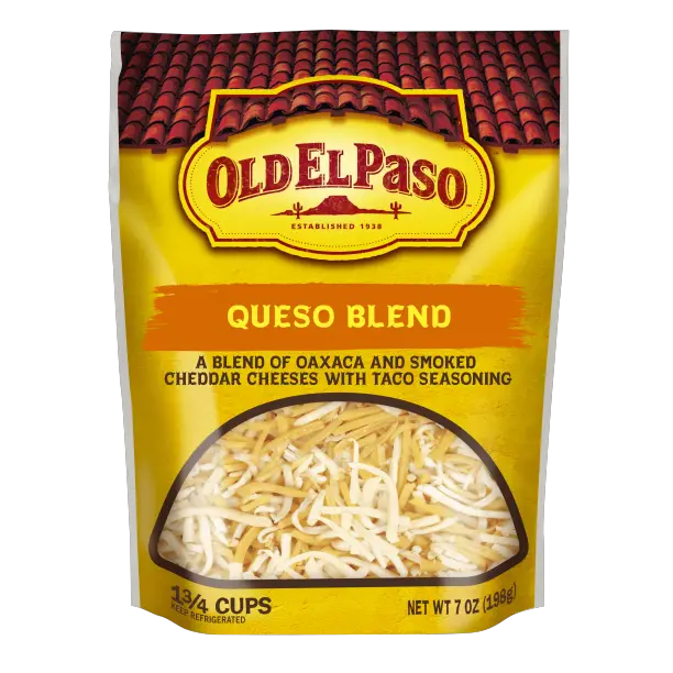 Old El Paso Shredded Cheese Queso Blend with Taco Seasoning, 7 oz ...