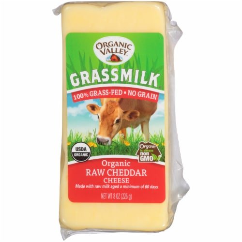 Organic Valley Grassmilk Organic Raw Cheddar Cheese, 8 oz ...