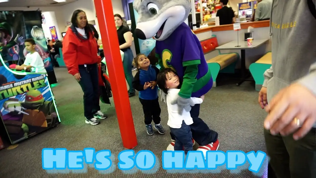 OUR FIRST TIME AT CHUCK E. CHEESE