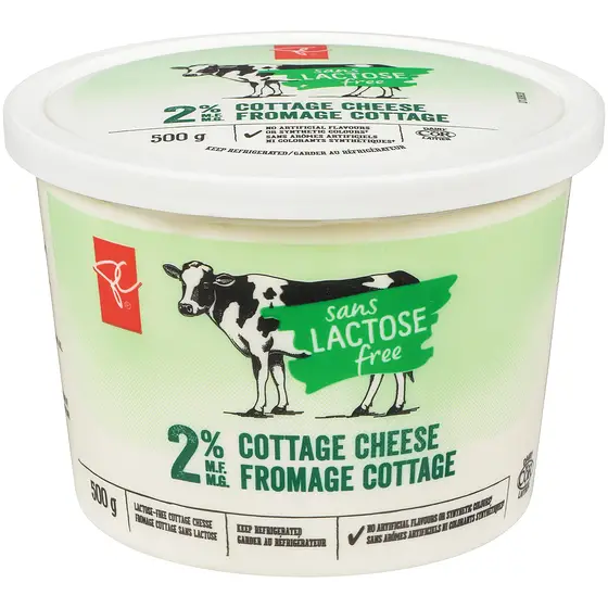 PC Lactose Free Cottage Cheese, 2%