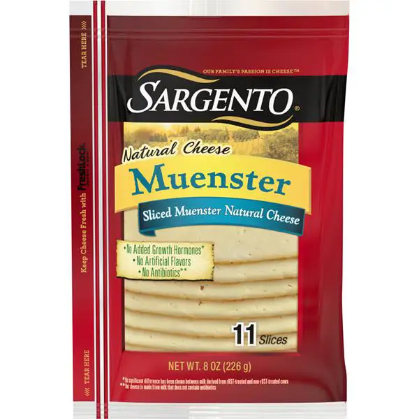 Sargento Natural Muenster Cheese Slices 11 ct