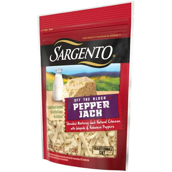 Sargento Off the Block Pepper Jack Traditional Cut Shredded Cheese