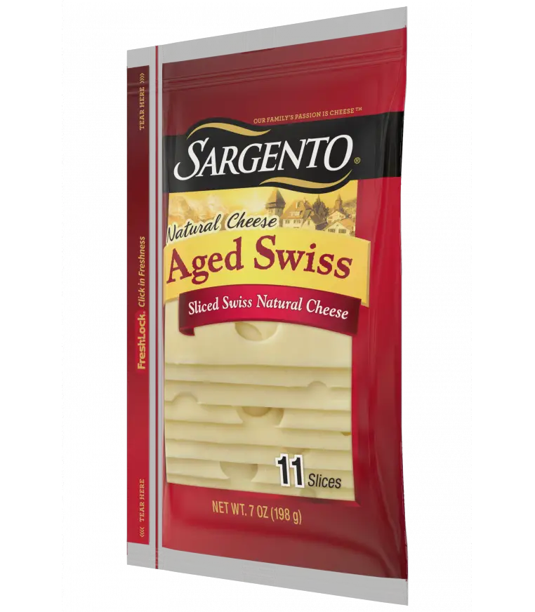 Sargento® Sliced Aged Swiss Natural Cheese, 11 slices