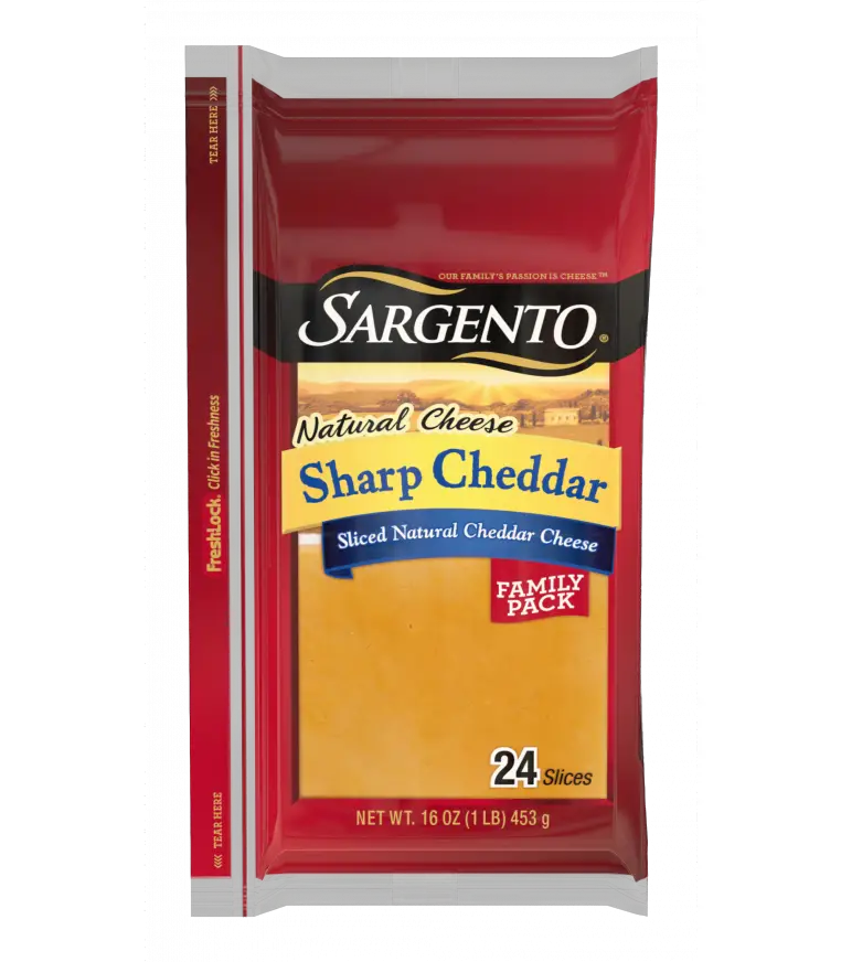 Sargento® Sliced Sharp Natural Cheddar Cheese, 24 slices