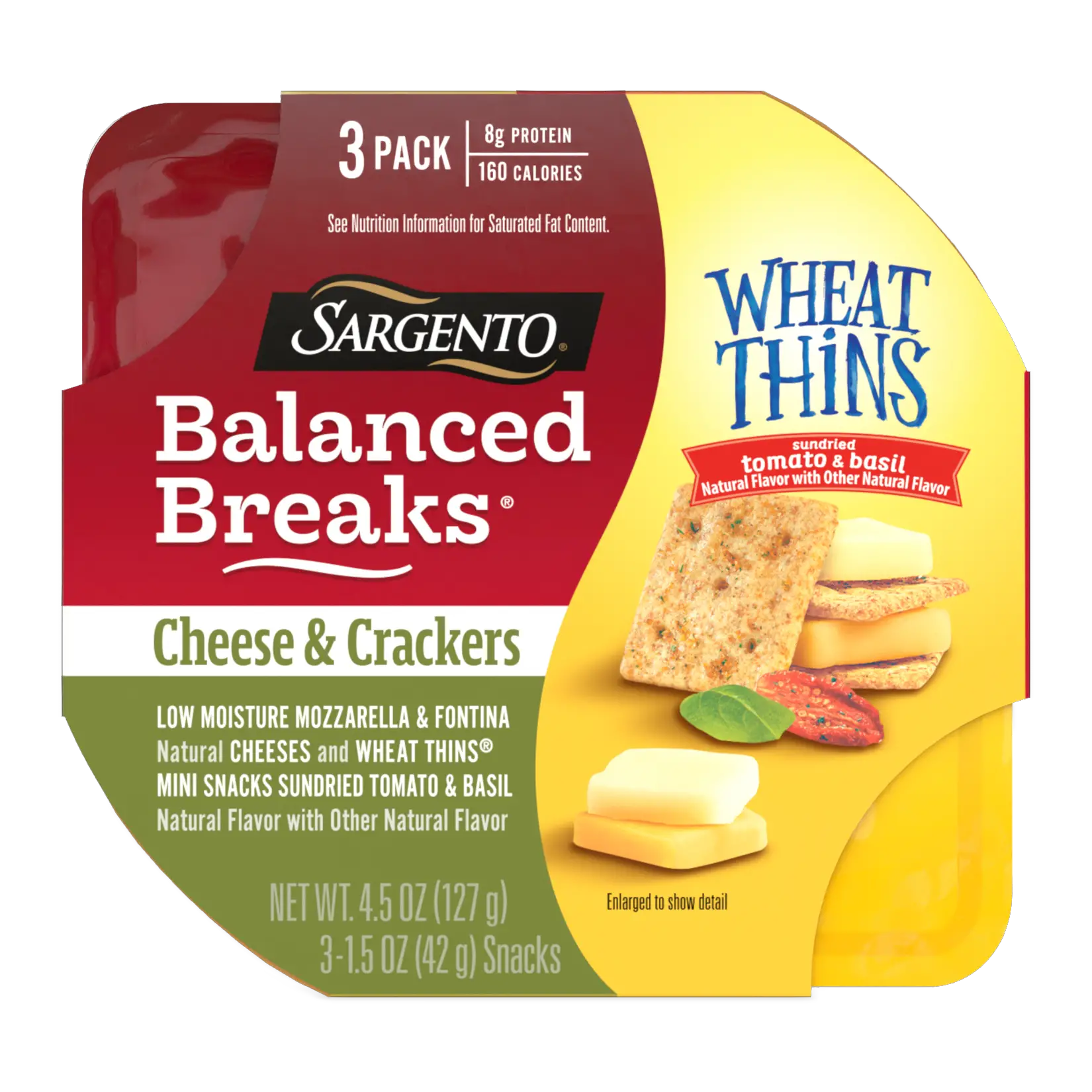 SargentoÂ® Balanced BreaksÂ® Cheese &  Crackers, Low