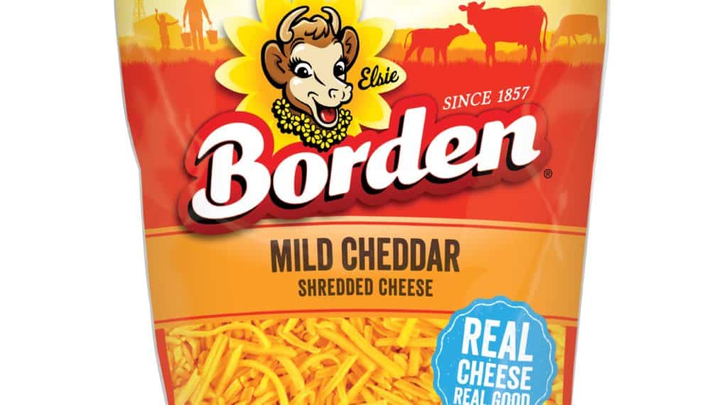 Save $1.00 off (2) Borden Mild Cheddar Shredded Cheese Coupon