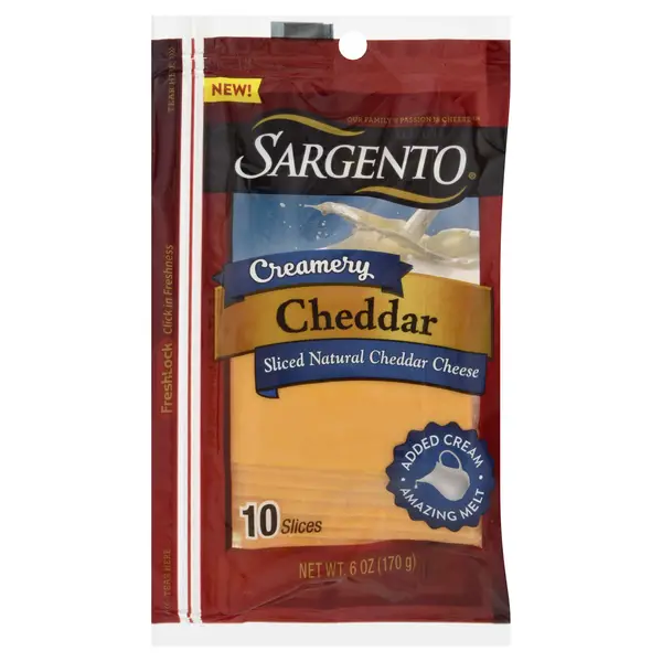 Save on Sargento Creamery Cheddar Cheese Slices