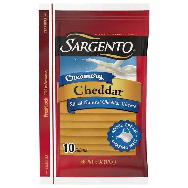 Save on Sargento Creamery Cheese Cheddar Slices