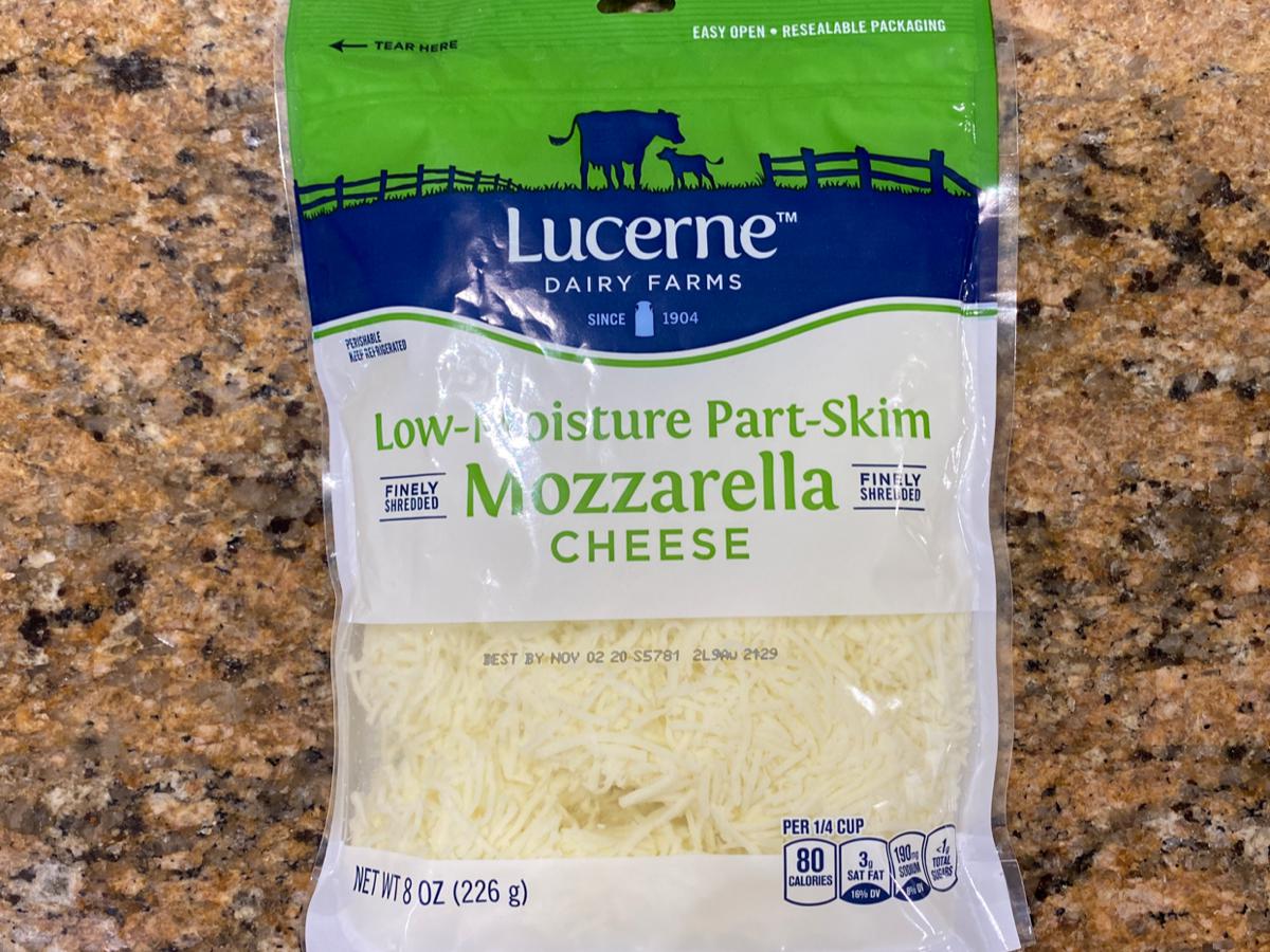 Shredded Cheese, Mozzarella, Low