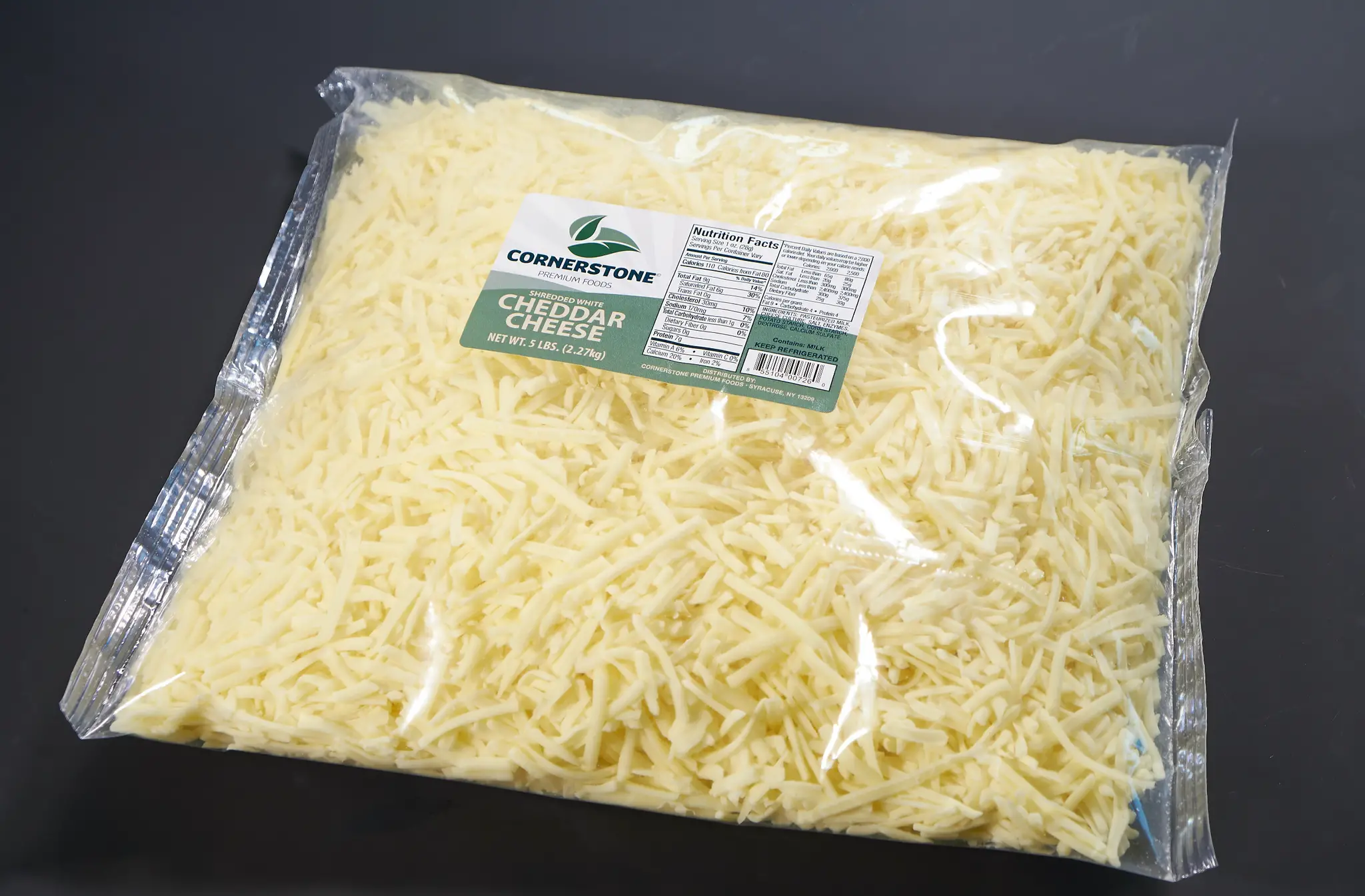 Shredded White Cheddar Cheese FTHR