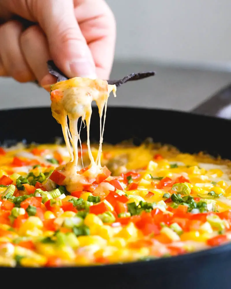 Skillet Mexican Cheese Dip Recipe  A Couple Cooks