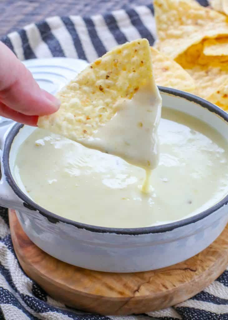 The best restaurant style queso dip is EASY to make!