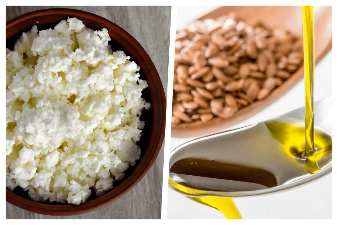 The Flaxseed Oil And Cottage Cheese Mix