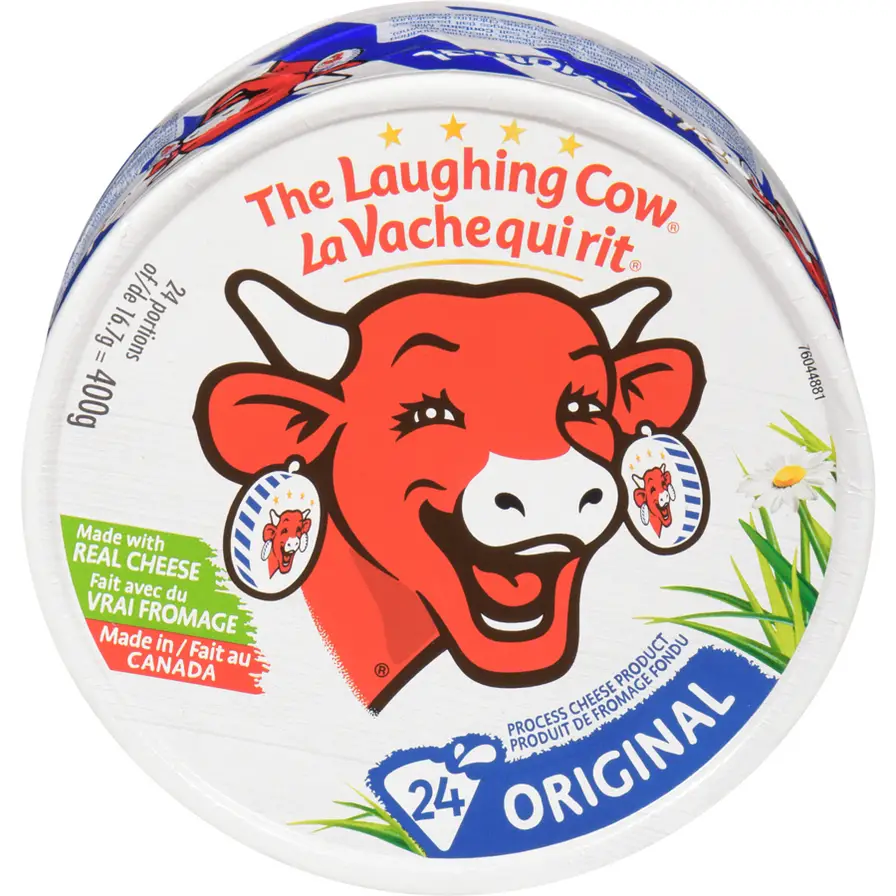 The Laughing Cow Cheese Wedges, Original (24 Portions) 400g