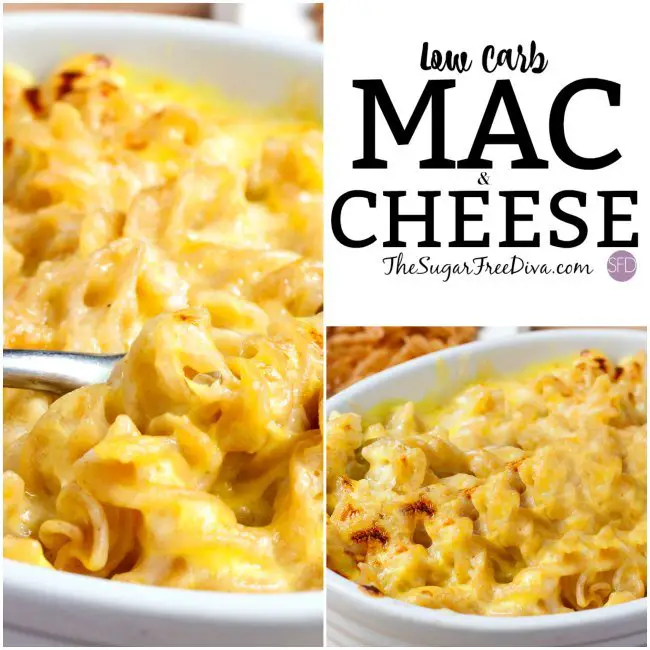 The recipe for how to make Low Carb Mac and Cheese