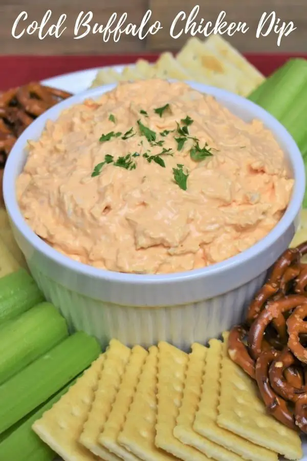This cold Buffalo chicken dip is an easy, no fuss appetizer thats ...