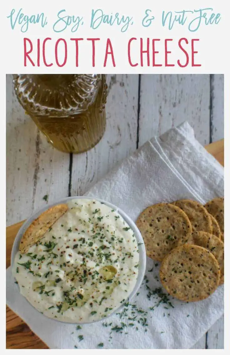 This Vegan Ricotta Cheese is easy to make, creamy, and ...