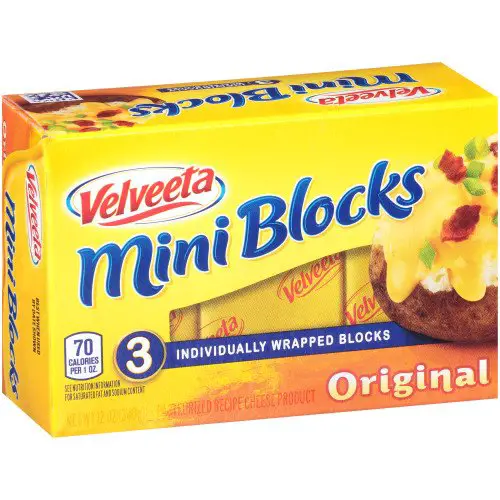 VELVEETA American Cheese Mini Blocks, 12 oz. (Pack of 12 ...