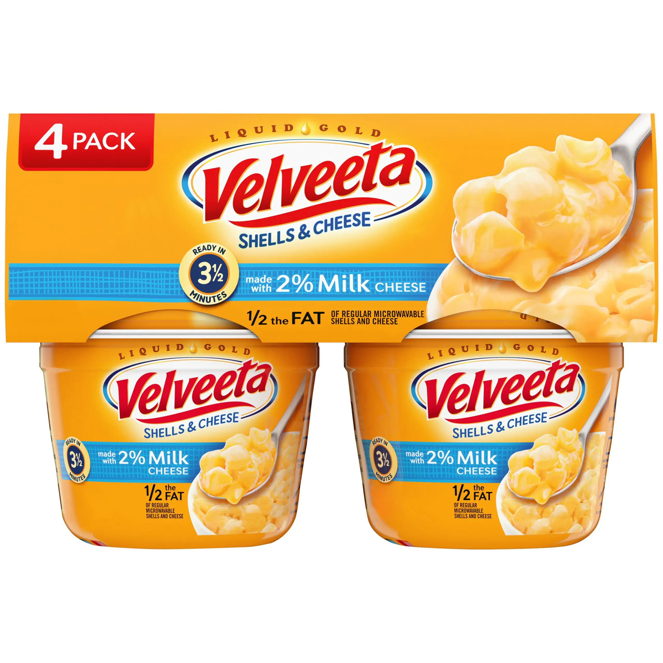 VELVEETA Shells and Cheese Cups Made with 2% Milk Cheese ...