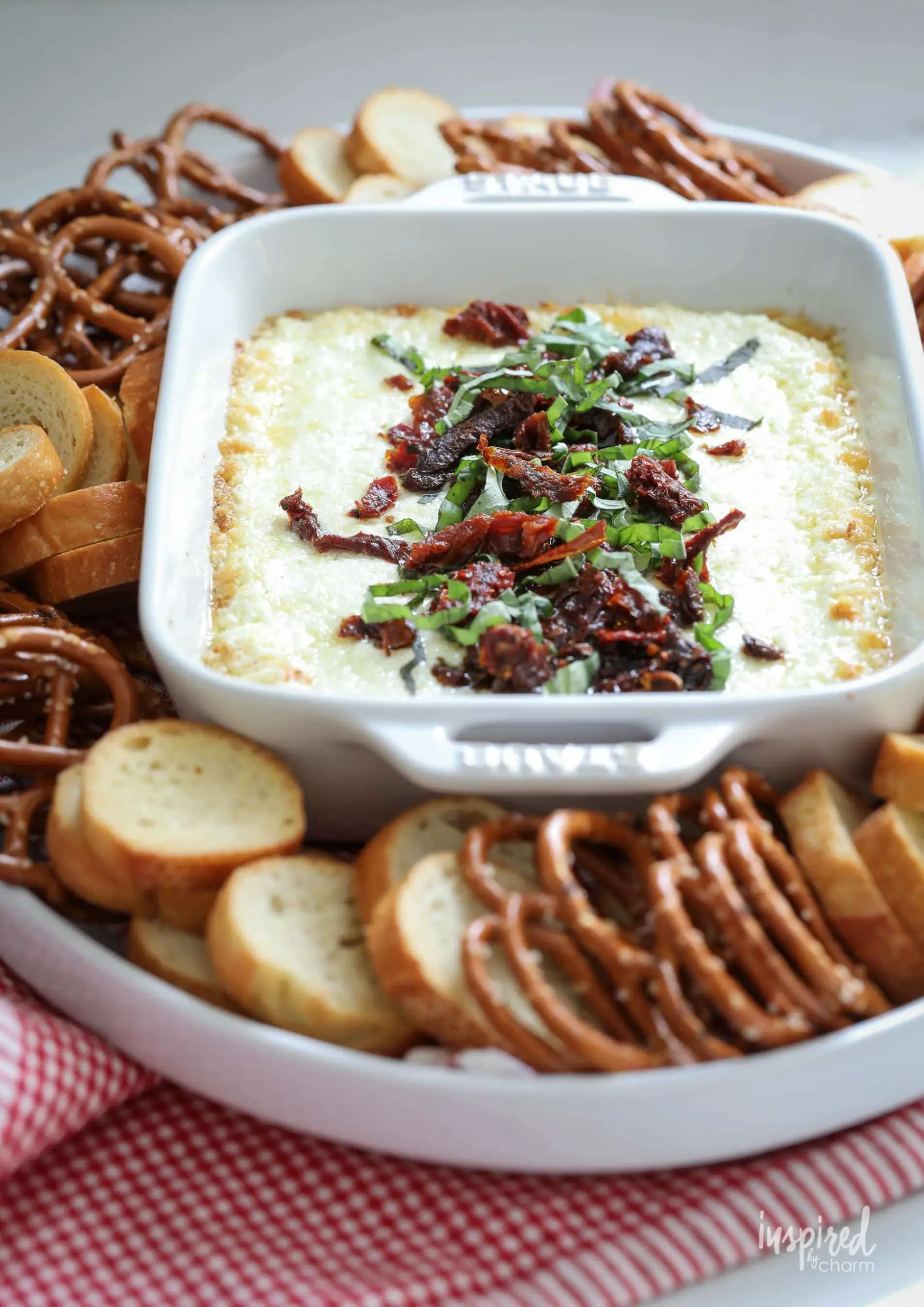 Warm Goat Cheese Dip with Sun