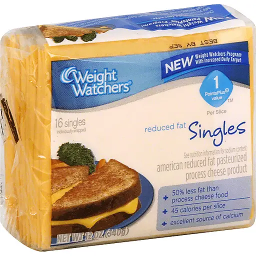 Weight Watchers Cheese Product, American Singles