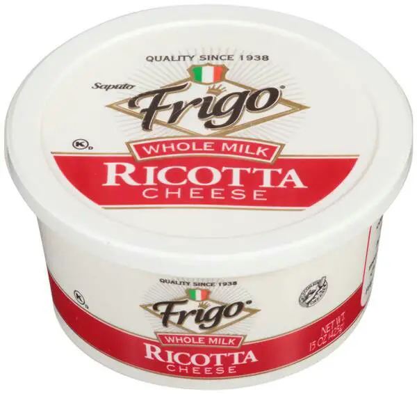 Whole milk ricotta cheese I buy from Hyvee. A lot of recipes use this ...