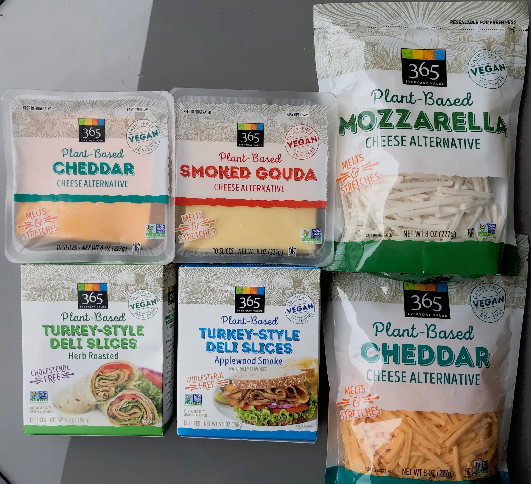 Wholefoods (USA) NEW plant based cheese slices, shreds, turkey slices ...